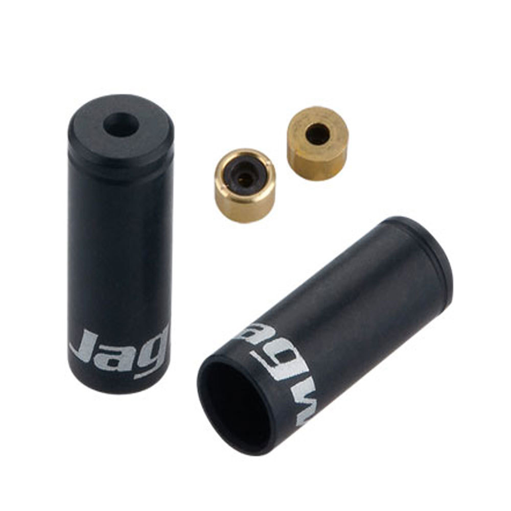 Jagwire End Cap Sealed for Drawstring Exterior 4.0 mm Brass Black 