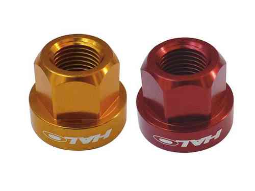 Halo Alloy Axle Nuts Pair