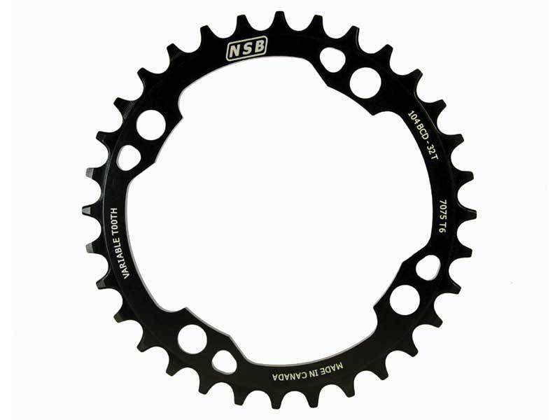 North Shore Billet Variable Tooth Chainring 104BCD