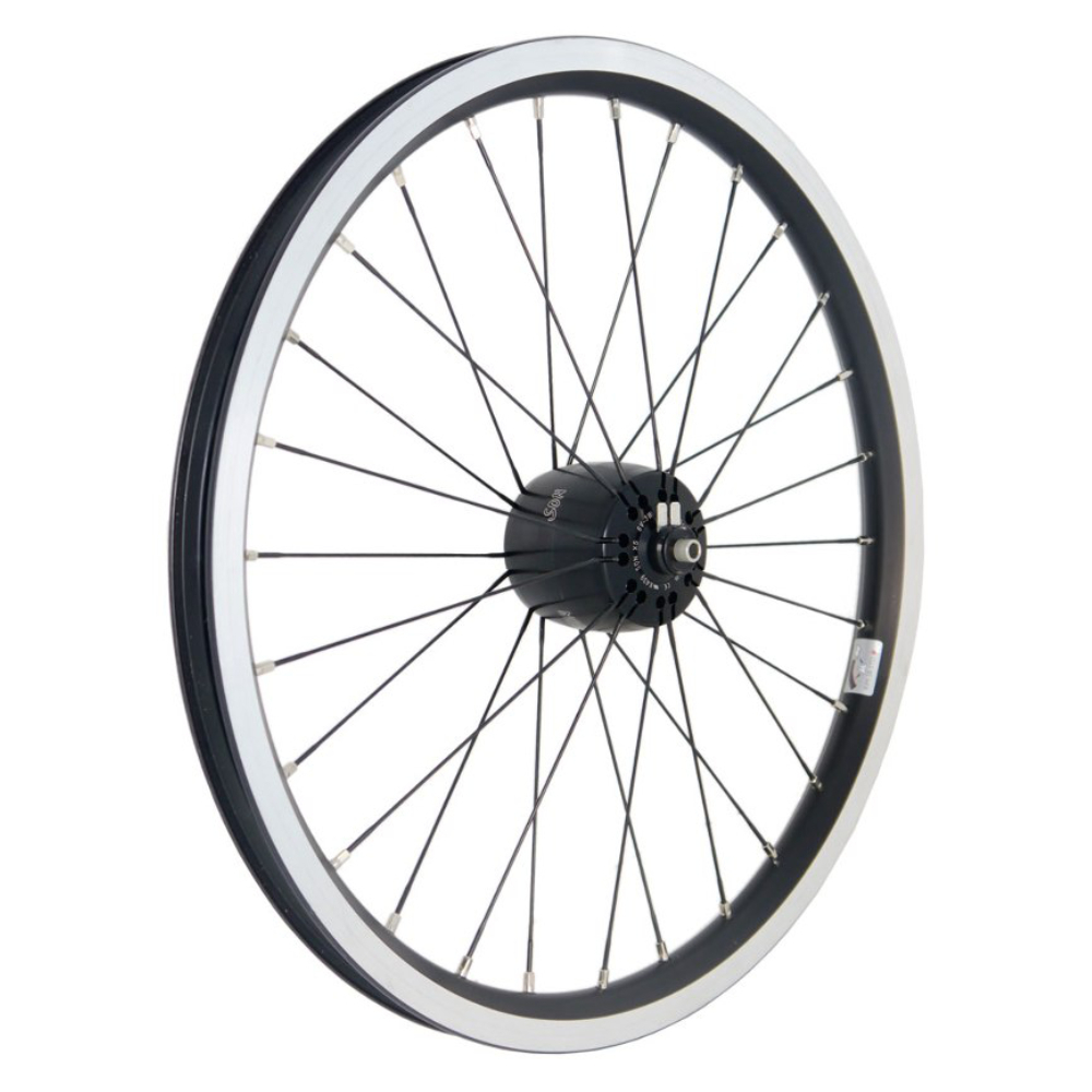 Brompton 16" Front Wheel with SON XS Hub Dynamo 8x74mm 28H - Special Order