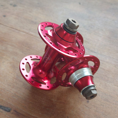 All-City New Sheriff Track Hub Set 32H Red