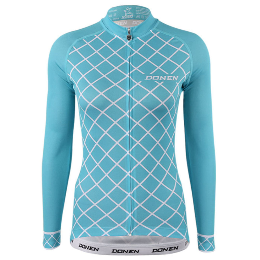 Bike 3Sixty Women's Multi Long Sleeve Cycling Jersey Turquoise by Donen