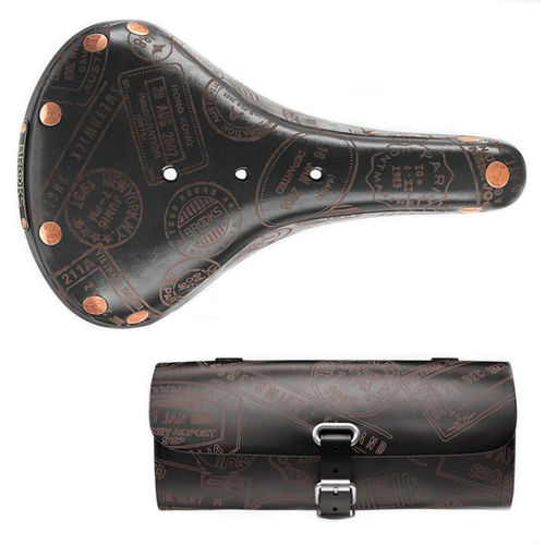 Brooks B17 Saddle with Challenge Tool Bag Brooks LAB - Special Edition Combo